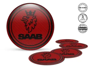 Saab Ruota Adesivo Stile Loghi Cupola Lusso